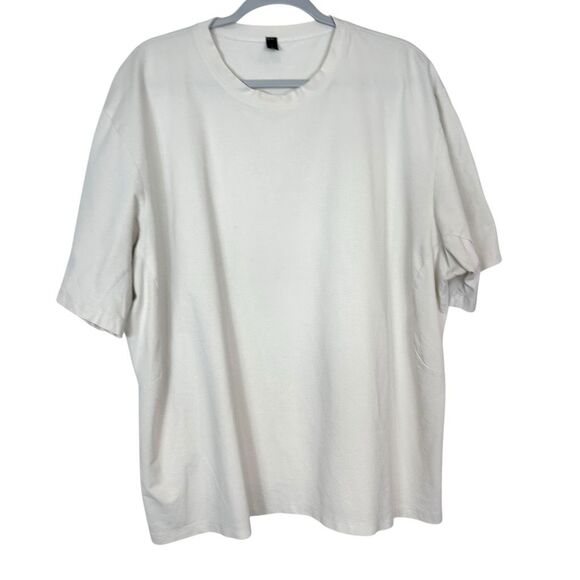 Lululemon T-Shirt Mens 2XL cream Short Sleeve Crew Neck shirt Athletic Gym xxl - Picture 1 of 13